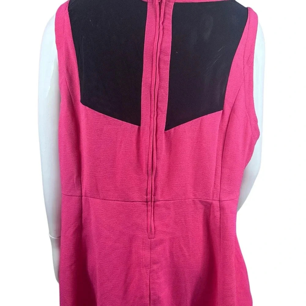 ✅ 3 for $15 ✅ Torrid pink sleeveless top black mesh on the back size 4-4X/26 - Picture 4 of 10